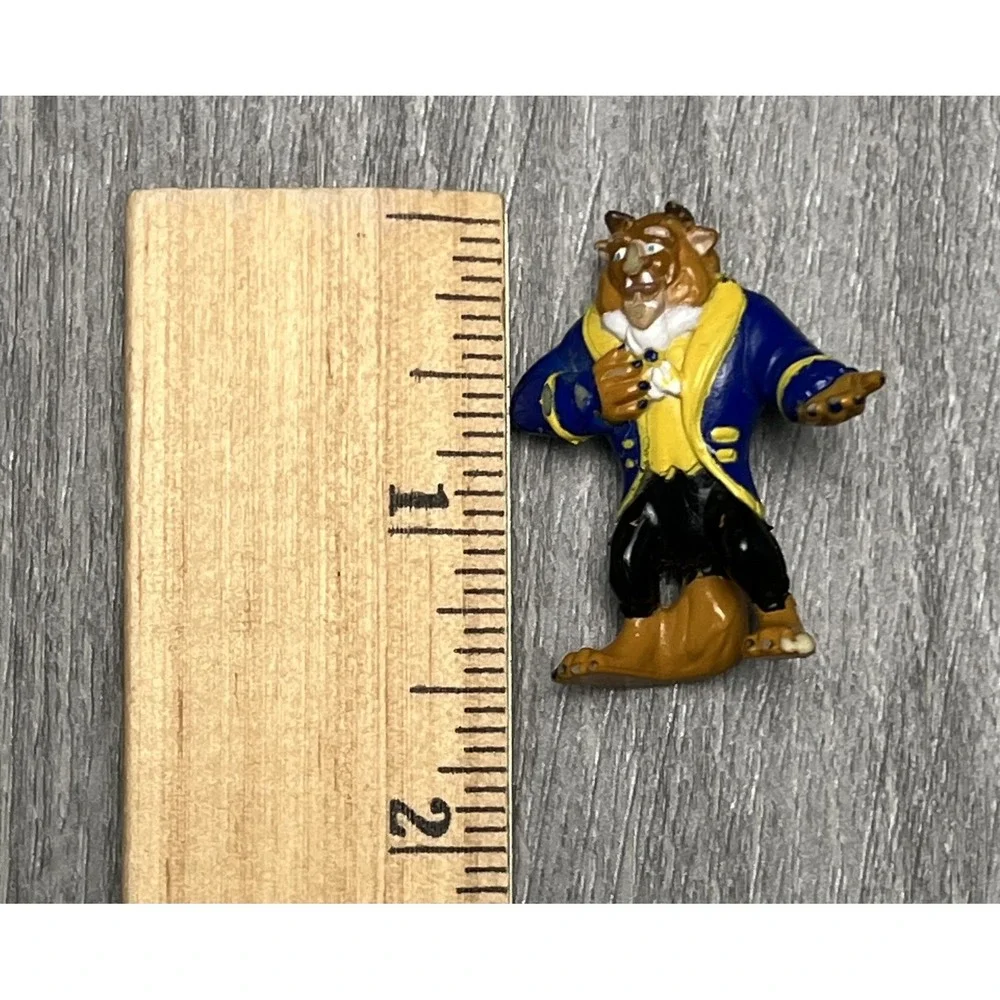 Disney Beauty & The Beast Beast Miniature Figurine Blue Jacket Contemporary